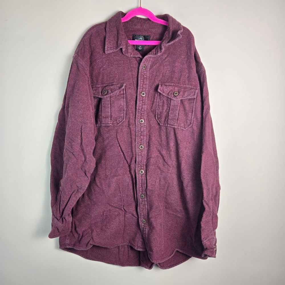 Men's RedHead Casual Button Down Shirt LT Maroon